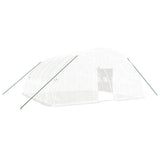 Greenhouse with Steel Frame White 36 m? 6x6x2.85 m