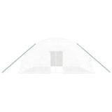Greenhouse with Steel Frame White 36 m² 6x6x2.85 m - Top-Down View