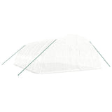 Greenhouse with Steel Frame White 48 m² 8x6x2.85 m - Side View