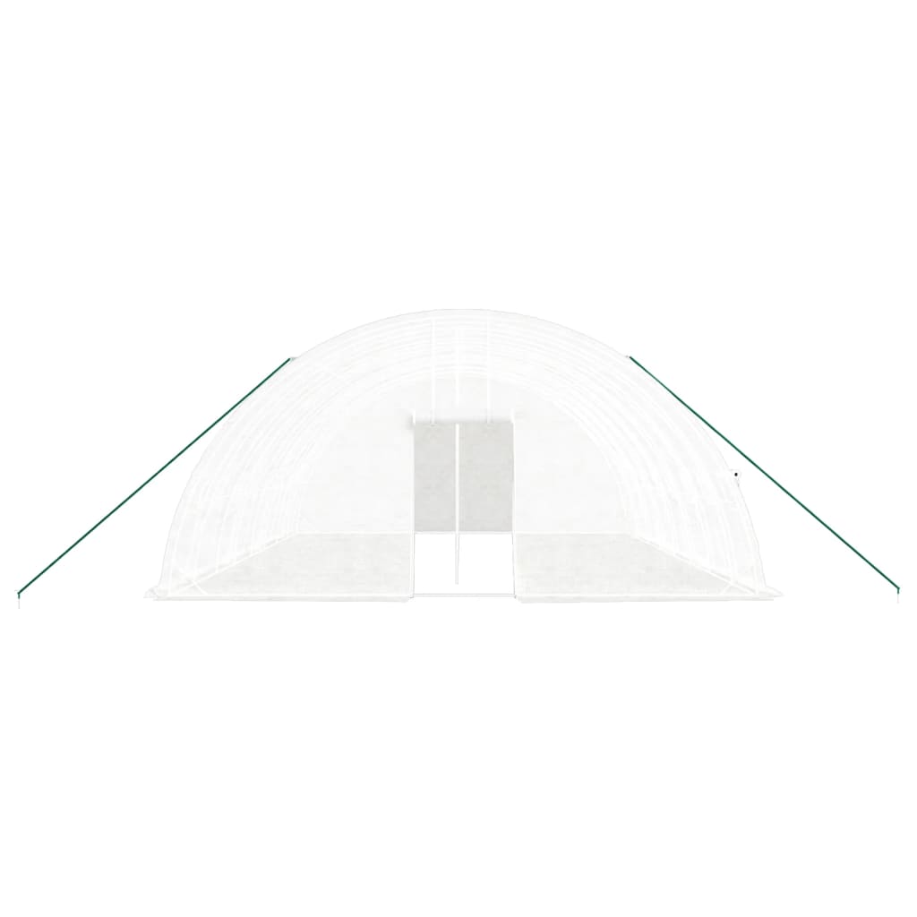 Greenhouse with Steel Frame White 48 m? 8x6x2.85 m