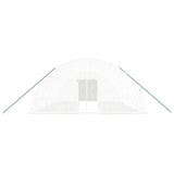 Greenhouse with Steel Frame White 48 m² 8x6x2.85 m - Top-Down View