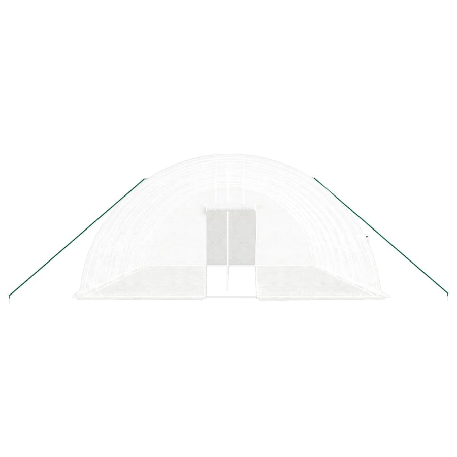 Greenhouse with Steel Frame White 48 m? 8x6x2.85 m