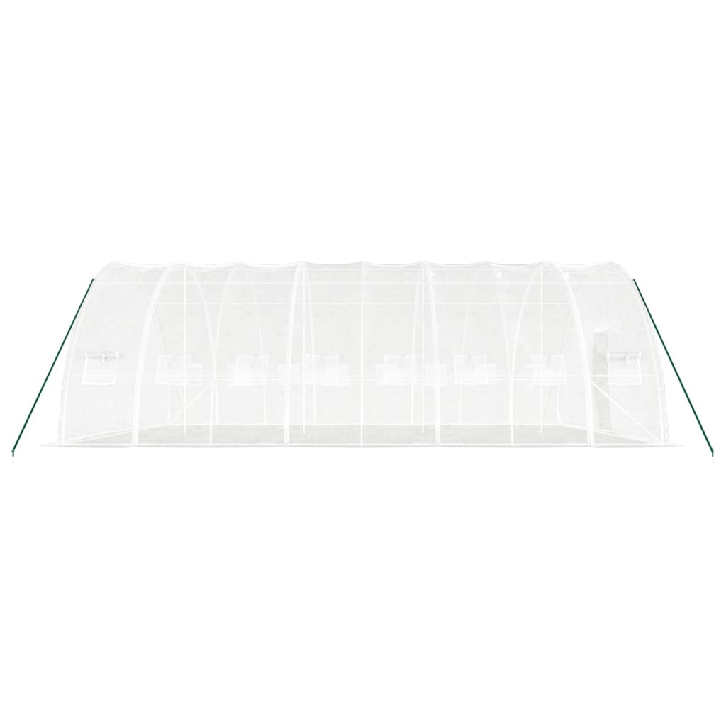 Greenhouse with Steel Frame White 48 m? 8x6x2.85 m