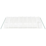 Greenhouse with Steel Frame White 48 m² 8x6x2.85 m - 45-Degree Angle