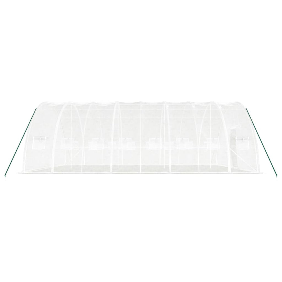 Greenhouse with Steel Frame White 48 m? 8x6x2.85 m