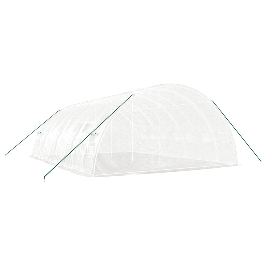 Greenhouse with Steel Frame White 48 m? 8x6x2.85 m