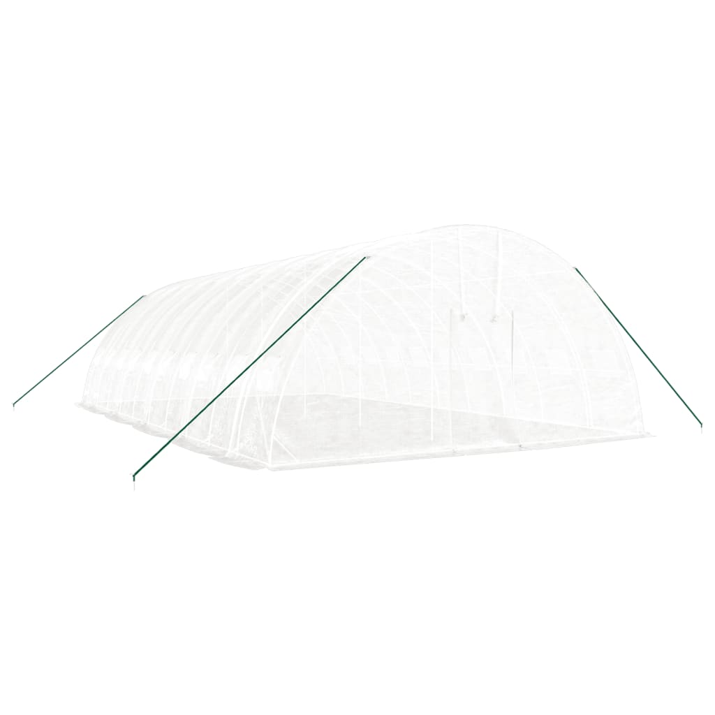 Greenhouse with Steel Frame White 60 m? 10x6x2.85 m