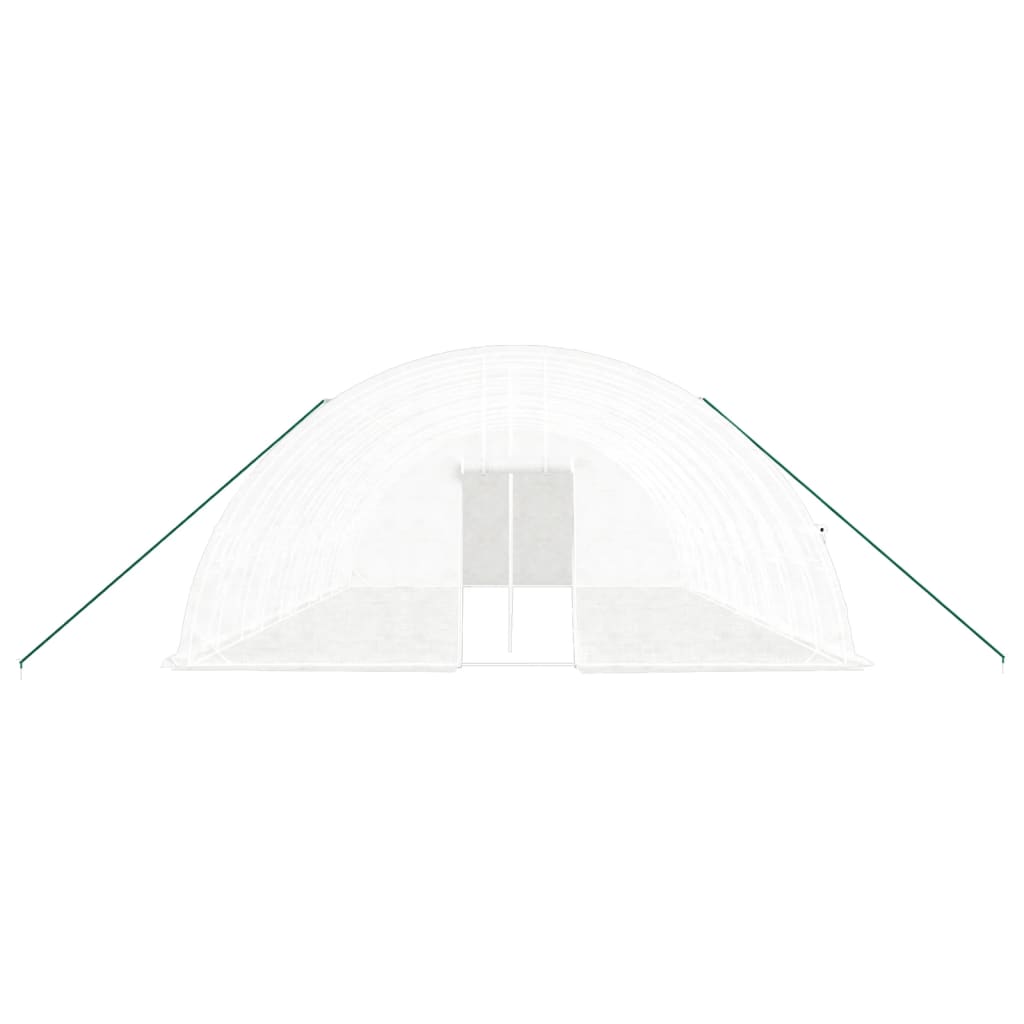 Greenhouse with Steel Frame White 60 m? 10x6x2.85 m