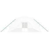 Greenhouse with Steel Frame White 60 m² 10x6x2.85 m - Top-Down View