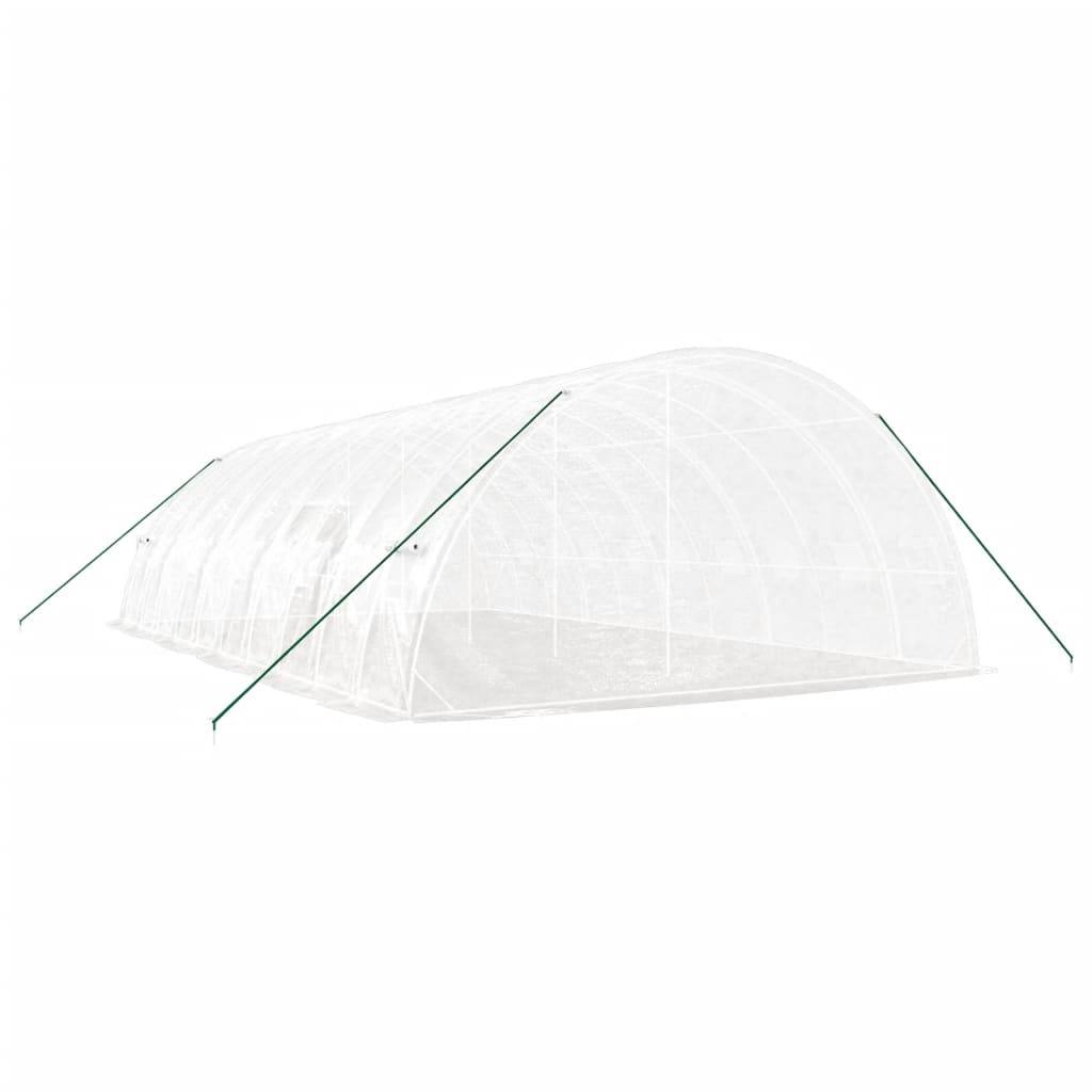 Greenhouse with Steel Frame White 60 m? 10x6x2.85 m