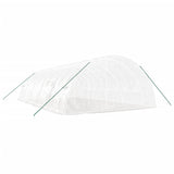 Greenhouse with Steel Frame White 60 m² 10x6x2.85 m - Rear View