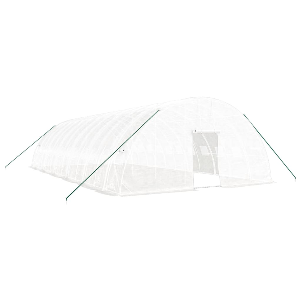 Greenhouse with Steel Frame White 72 m? 12x6x2.85 m