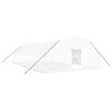 Greenhouse with Steel Frame White 72 m² 12x6x2.85 m - Front View