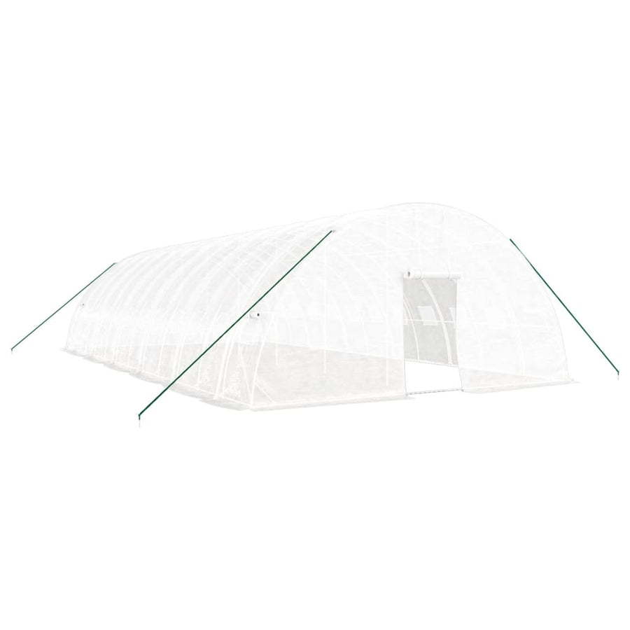 Greenhouse with Steel Frame White 72 m? 12x6x2.85 m
