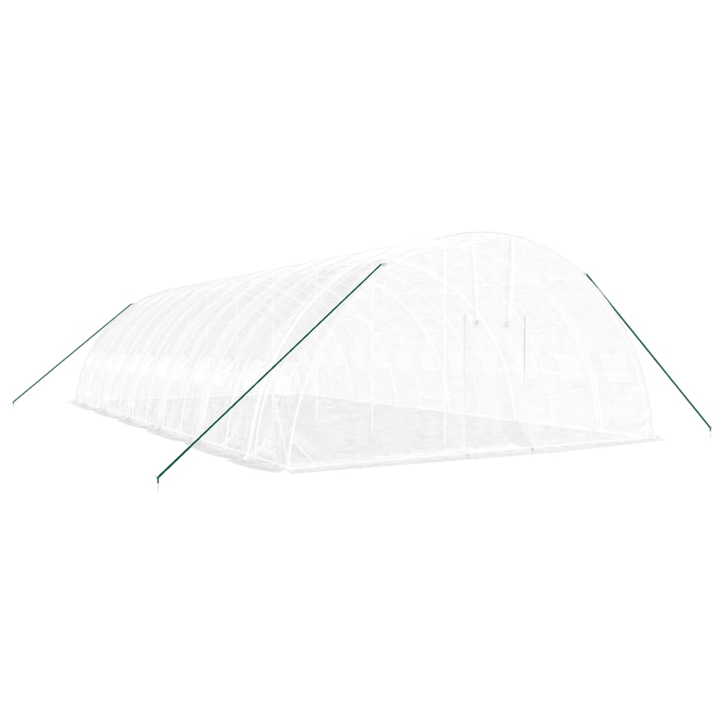 Greenhouse with Steel Frame White 72 m? 12x6x2.85 m