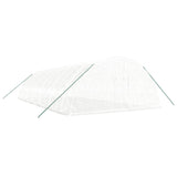 Greenhouse with Steel Frame White 72 m² 12x6x2.85 m - Side View