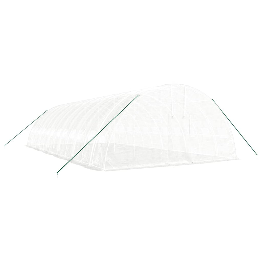Greenhouse with Steel Frame White 72 m? 12x6x2.85 m