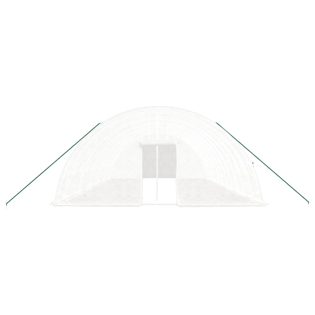 Greenhouse with Steel Frame White 72 m? 12x6x2.85 m