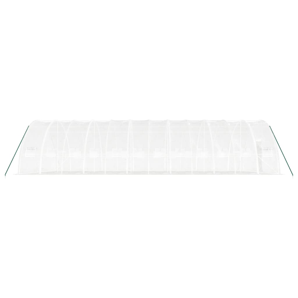 Greenhouse with Steel Frame White 72 m? 12x6x2.85 m