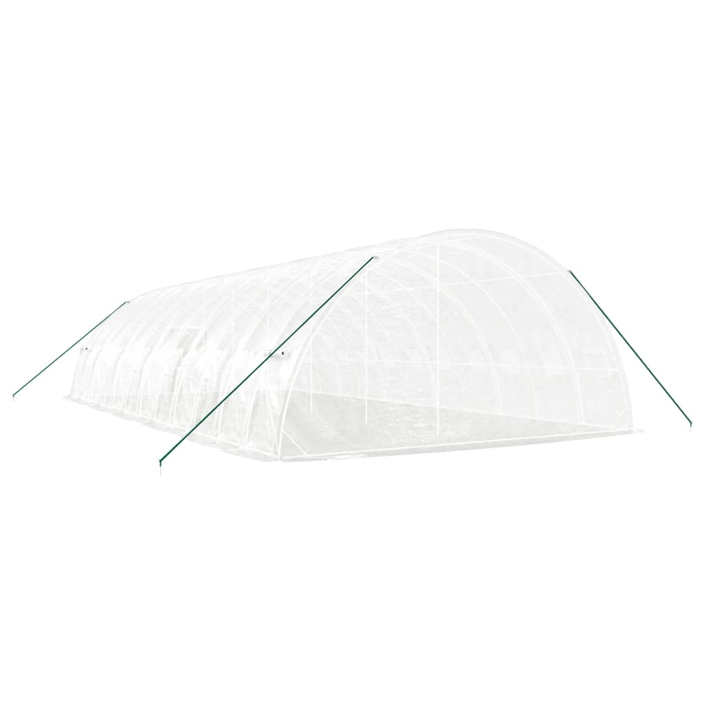 Greenhouse with Steel Frame White 72 m? 12x6x2.85 m