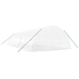 Greenhouse with Steel Frame White 72 m² 12x6x2.85 m - Rear View