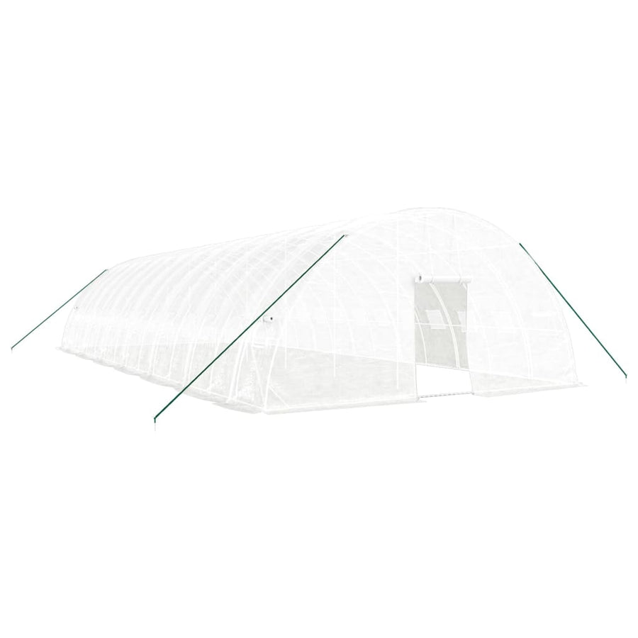 Greenhouse with Steel Frame White 84 m? 14x6x2.85 m