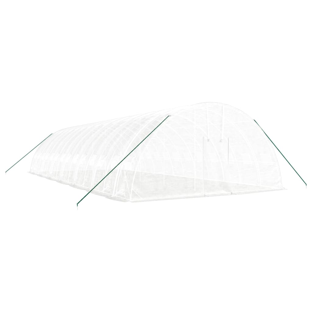 Greenhouse with Steel Frame White 84 m? 14x6x2.85 m