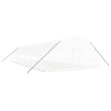 Greenhouse with Steel Frame White 84 m² 14x6x2.85 m - Side View