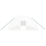 Greenhouse with Steel Frame White 84 m² 14x6x2.85 m - Top-Down View