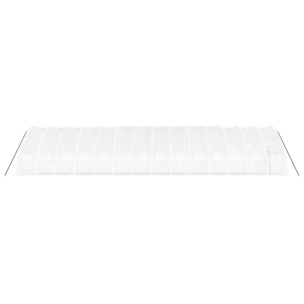 Greenhouse with Steel Frame White 84 m? 14x6x2.85 m