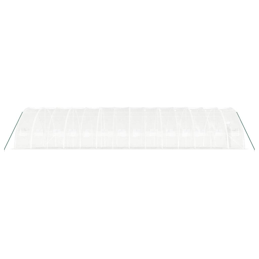 Greenhouse with Steel Frame White 84 m? 14x6x2.85 m