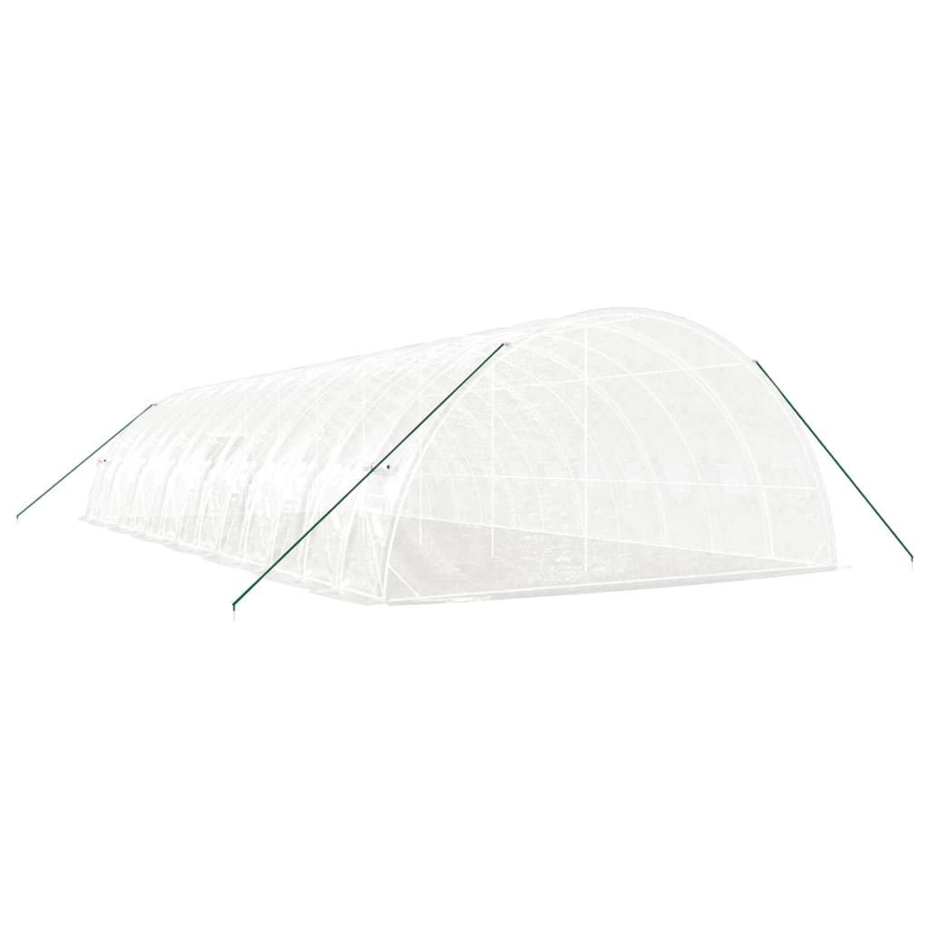 Greenhouse with Steel Frame White 84 m? 14x6x2.85 m