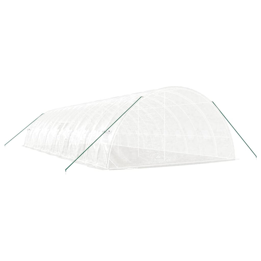 Greenhouse with Steel Frame White 84 m? 14x6x2.85 m