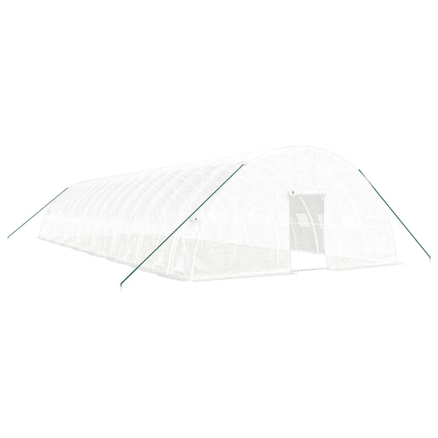Greenhouse with Steel Frame White 96 m? 16x6x2.85 m