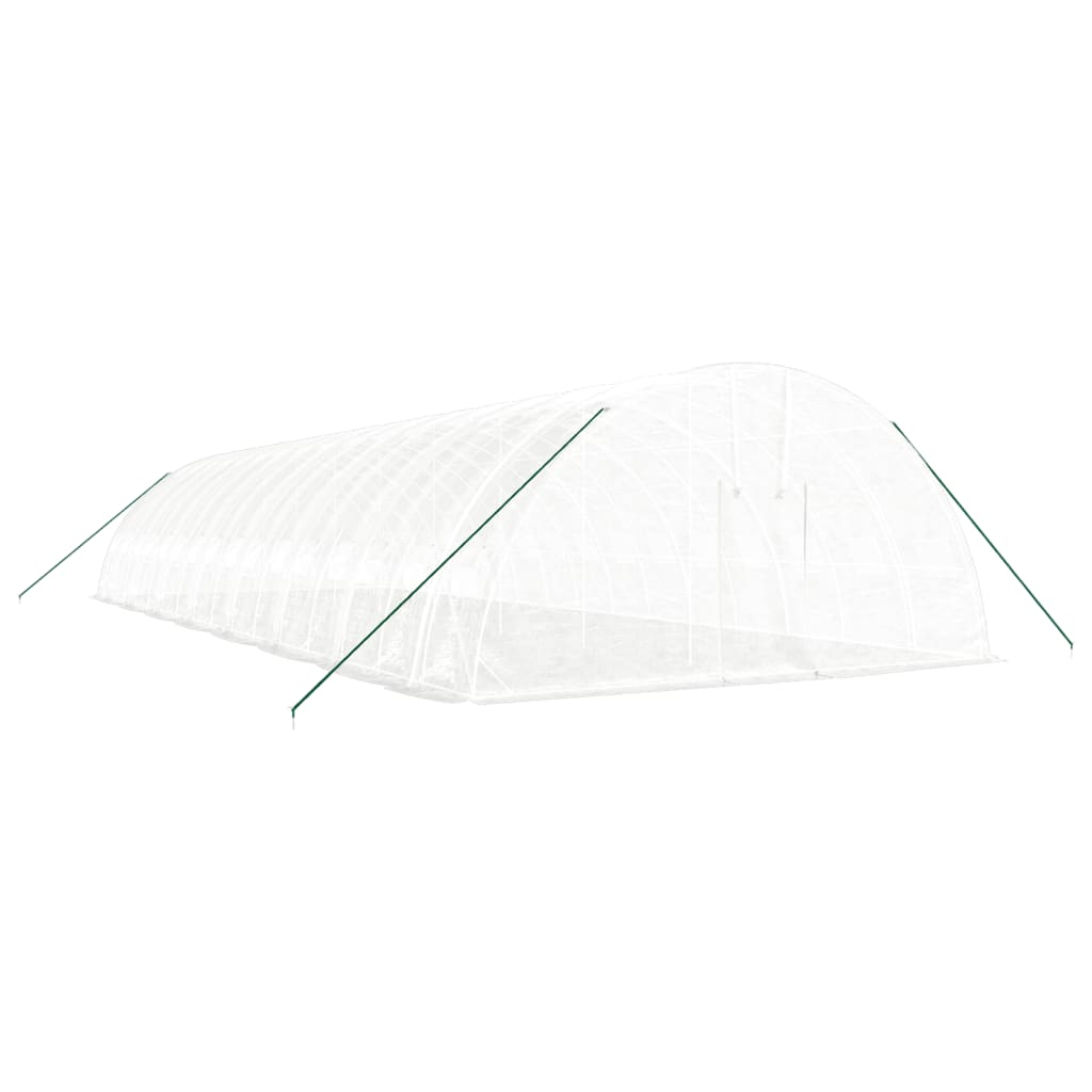 Greenhouse with Steel Frame White 96 m? 16x6x2.85 m