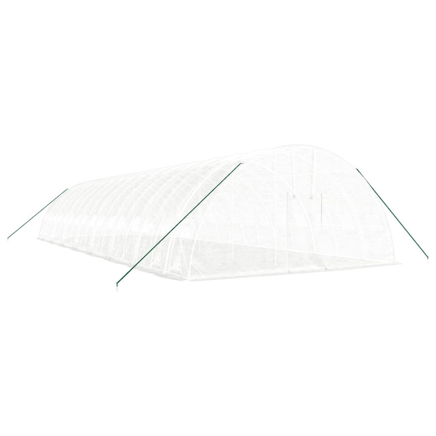 Greenhouse with Steel Frame White 96 m? 16x6x2.85 m