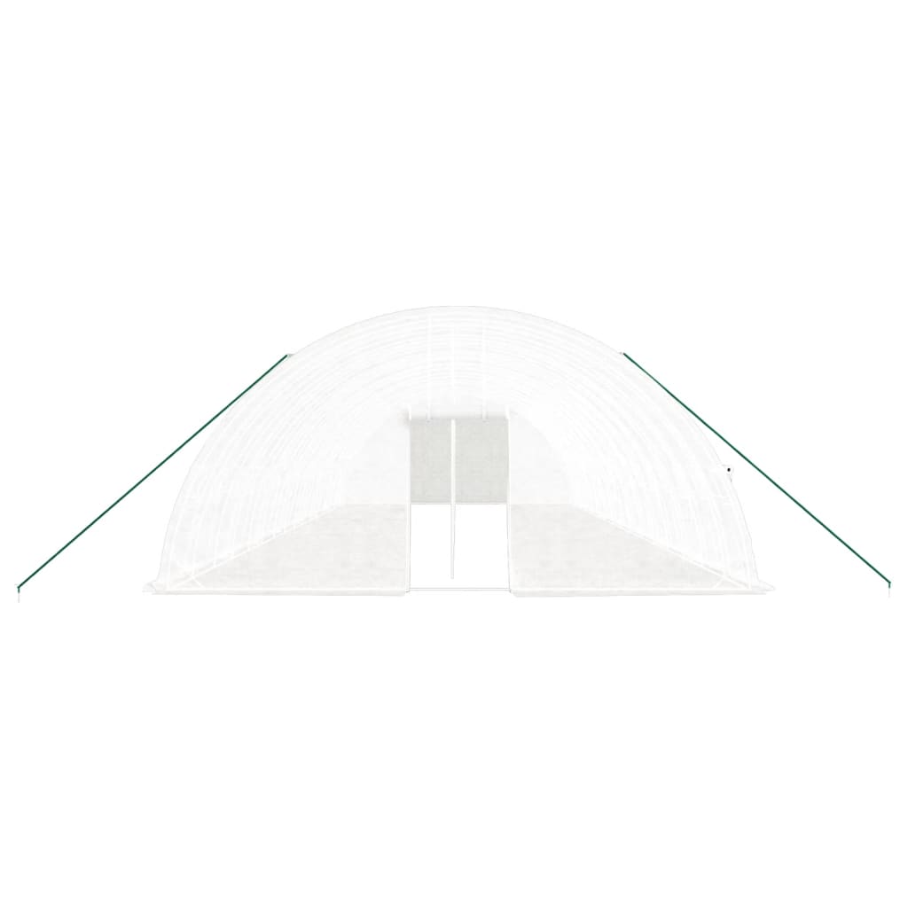 Greenhouse with Steel Frame White 96 m? 16x6x2.85 m