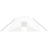 Greenhouse with Steel Frame White 96 m² 16x6x2.85 m - Top-Down View