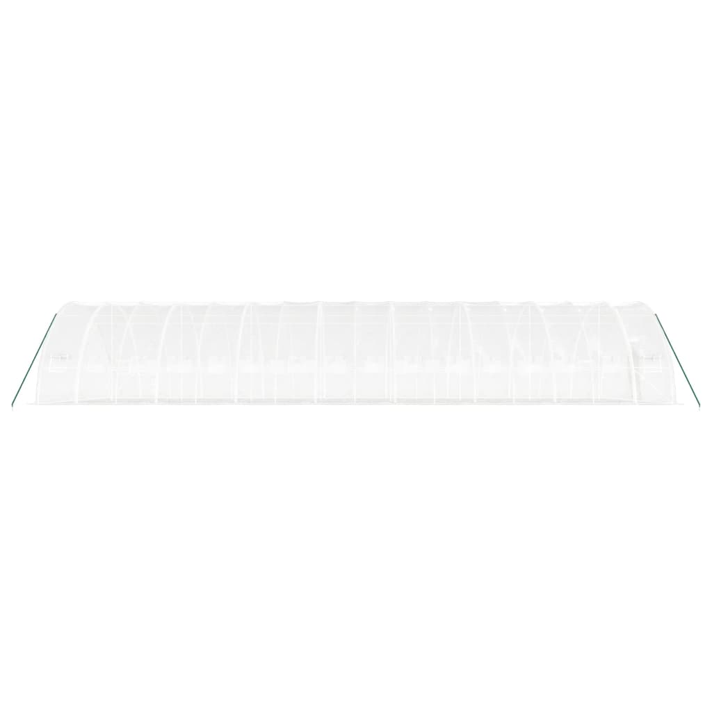 Greenhouse with Steel Frame White 96 m? 16x6x2.85 m