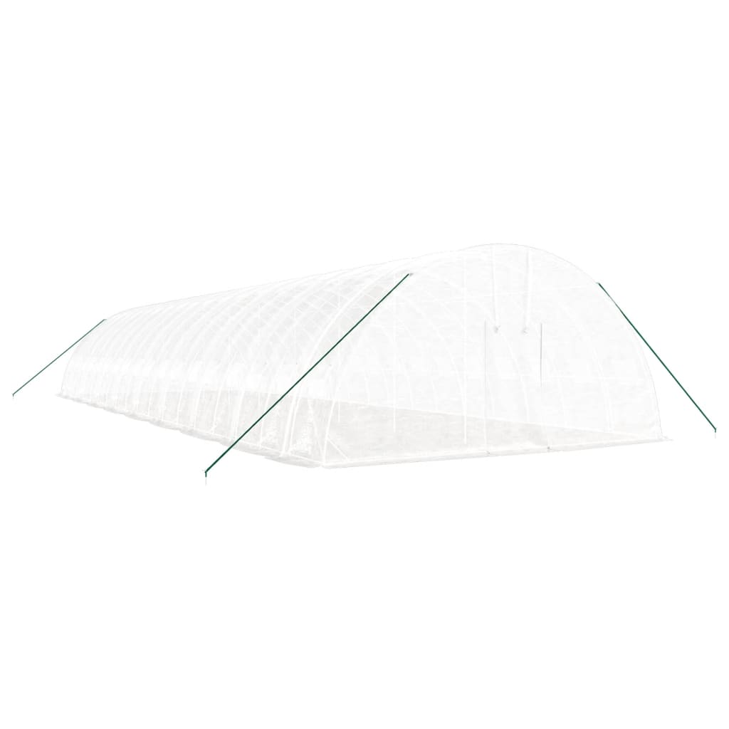 Greenhouse with Steel Frame White 108 m? 18x6x2.85 m