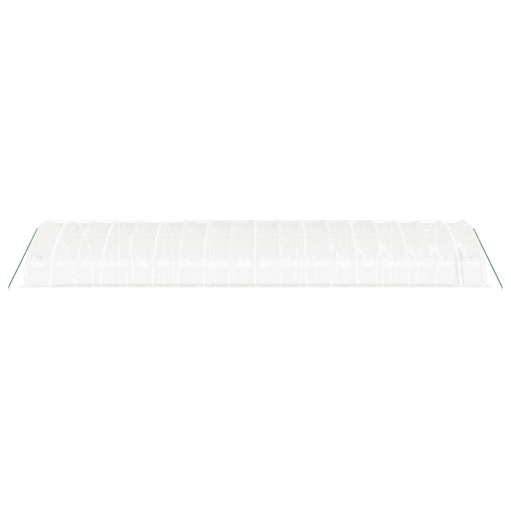 Greenhouse with Steel Frame White 108 m? 18x6x2.85 m