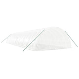 Greenhouse with Steel Frame White 108 m² 18x6x2.85 m - Rear View