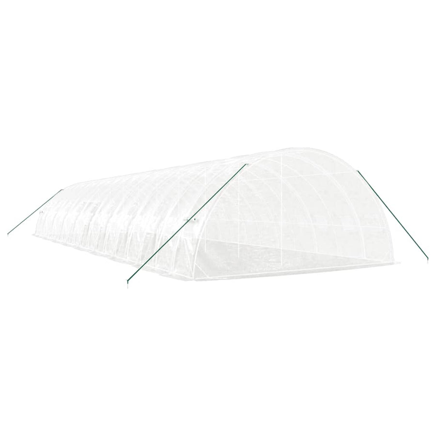 Greenhouse with Steel Frame White 108 m? 18x6x2.85 m