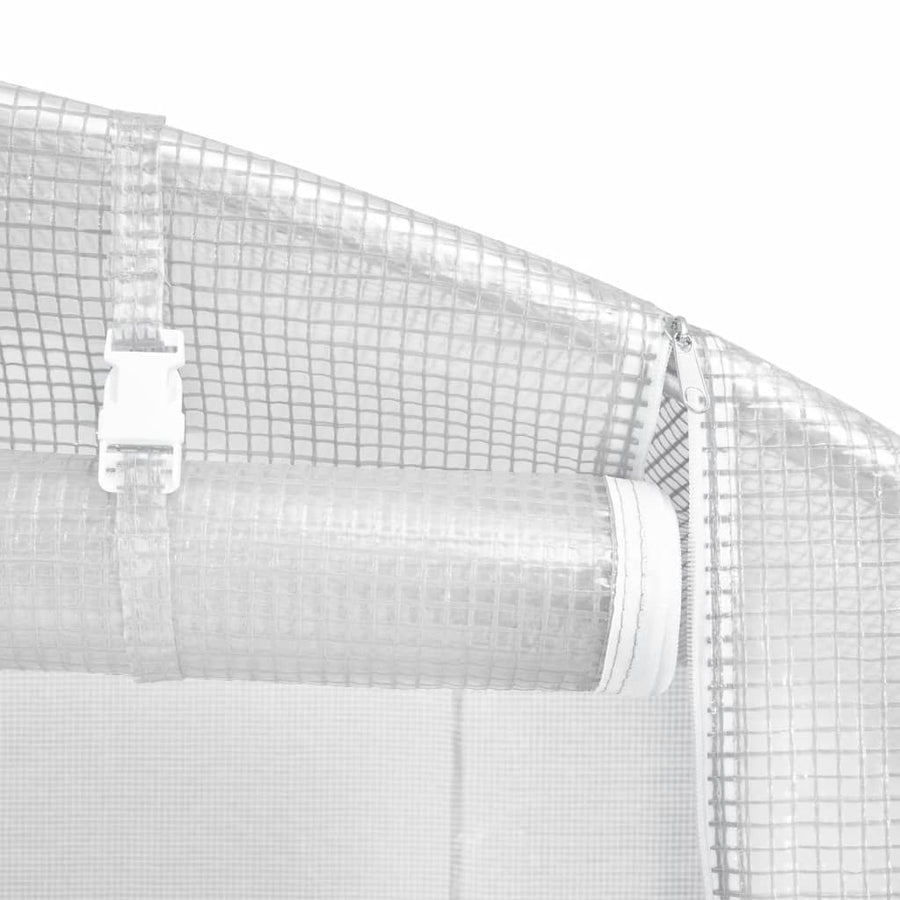 Greenhouse with Steel Frame White 108 m? 18x6x2.85 m