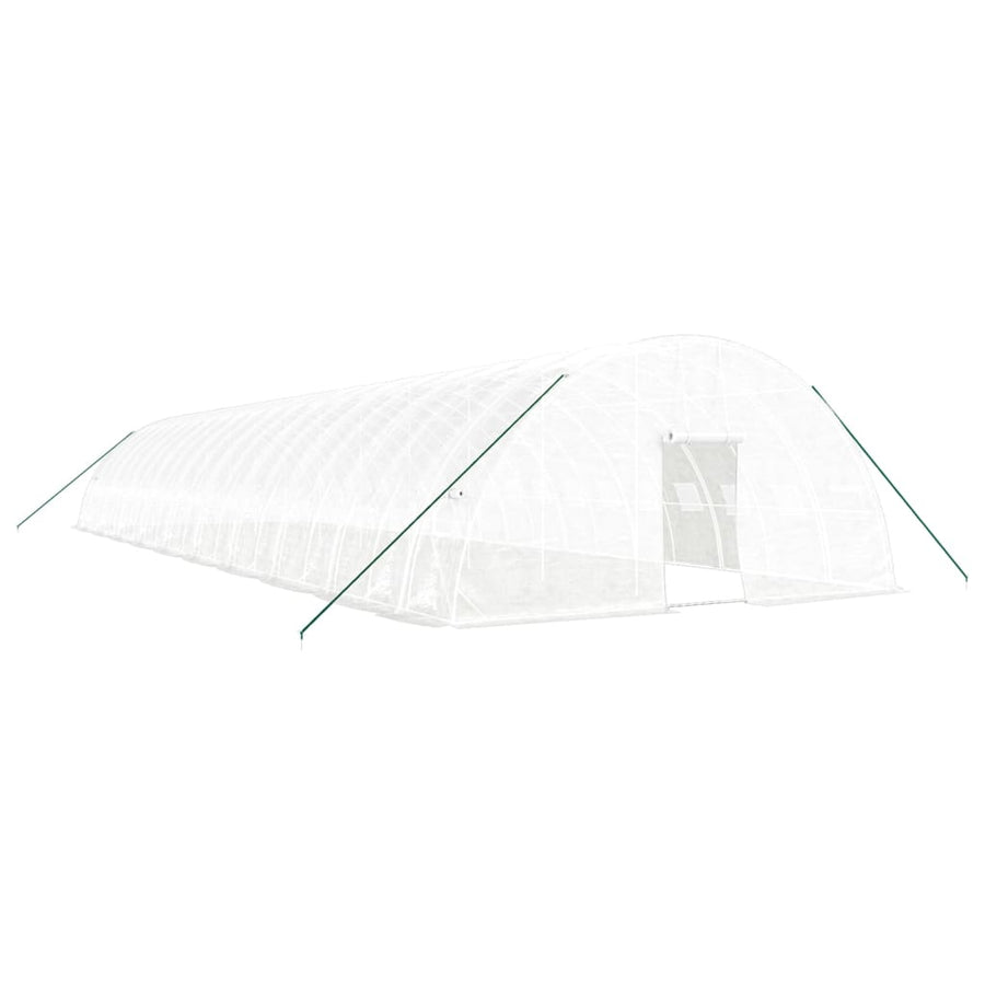 Greenhouse with Steel Frame White 120 m? 20x6x2.85 m