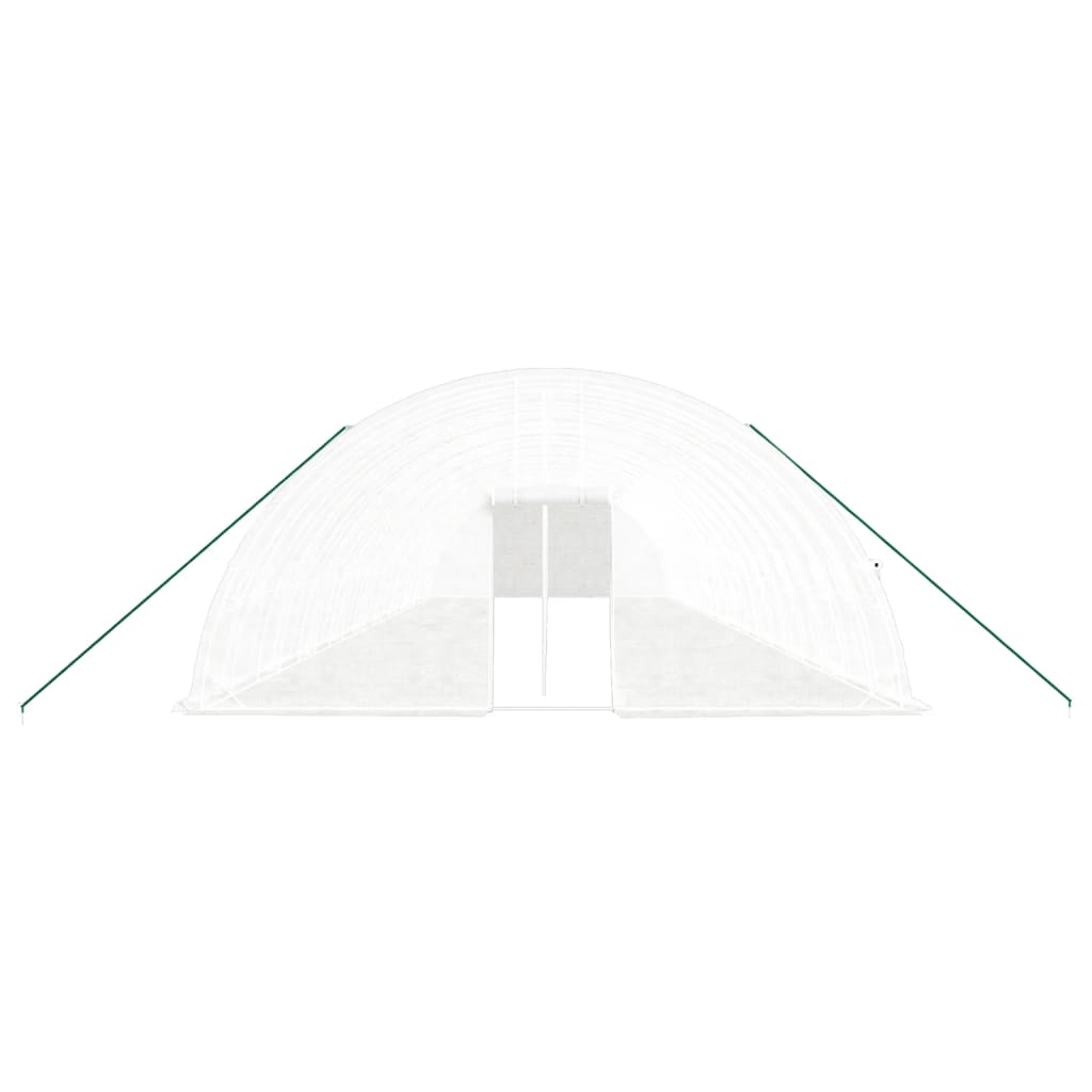Greenhouse with Steel Frame White 120 m? 20x6x2.85 m