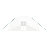 Greenhouse with Steel Frame White 120 m² 20x6x2.85 m - Top-Down View