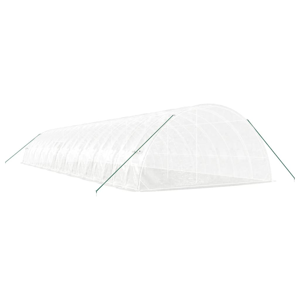 Greenhouse with Steel Frame White 120 m? 20x6x2.85 m