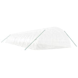 Greenhouse with Steel Frame White 120 m² 20x6x2.85 m - Rear View