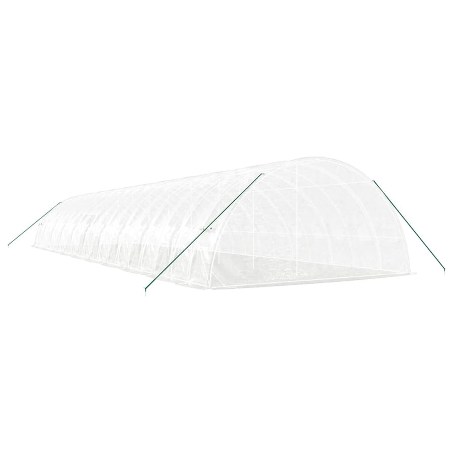 Greenhouse with Steel Frame White 120 m? 20x6x2.85 m